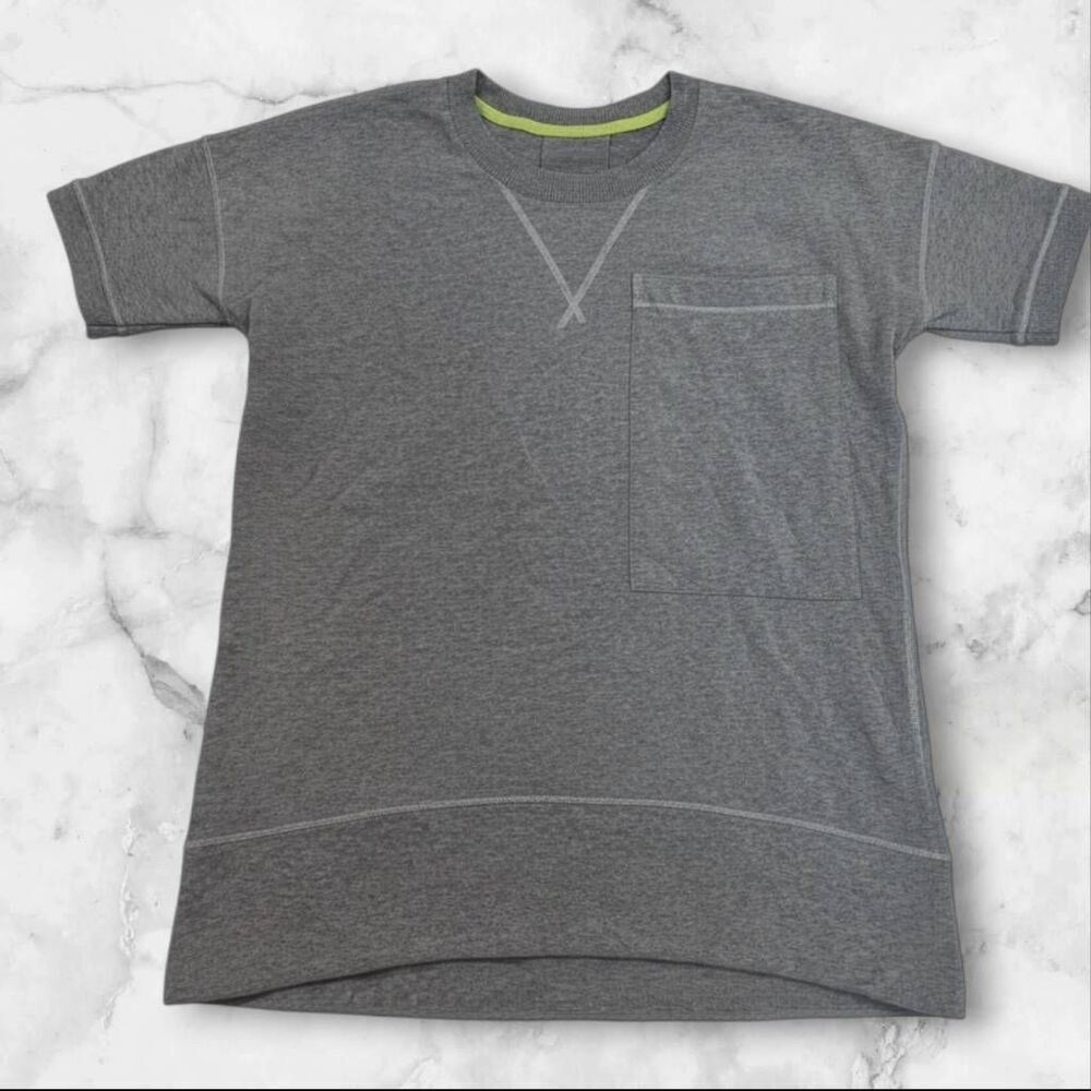 Lululemon Mudra Gray Short Sleeve Sweatshirt Size 4